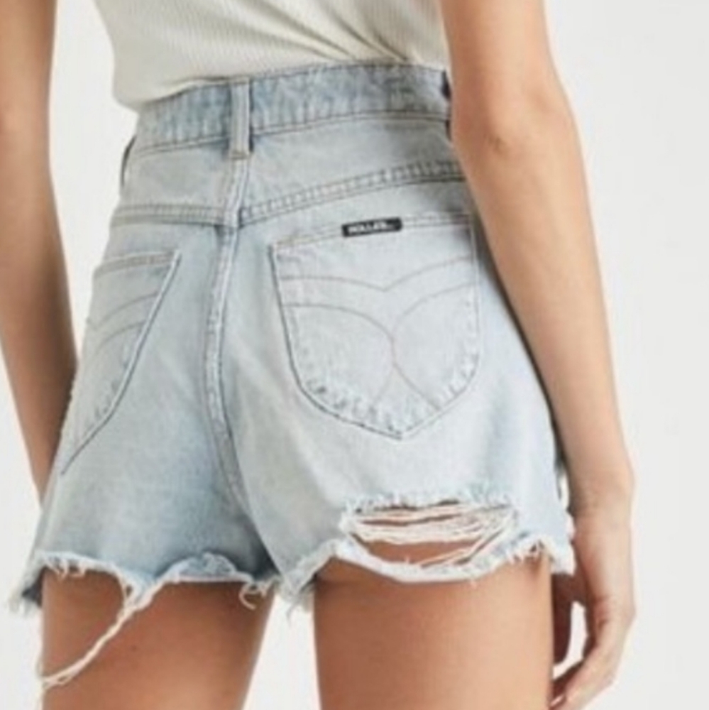 Urban Outfitter x Rolla's Dusters High Rise Relaxed Jean Shorts